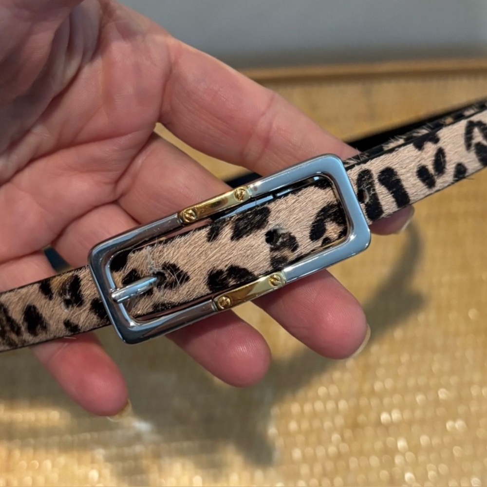 Ralph Lauren Leopard Print Women's Belt size 30-32” in great condition
